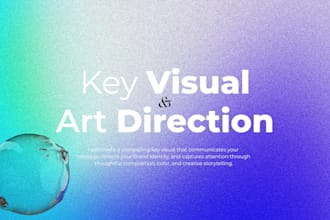 design a creative key visual and art direction