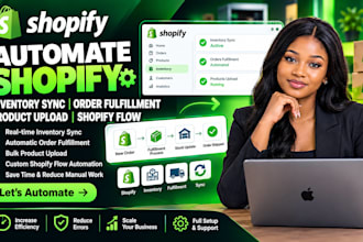 automate shopify inventory sync order fulfilment product upload shopify flow
