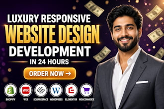 build luxury website design and website development wix wordpress website