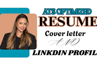 write an ats friendly resume and cover letter for your job search