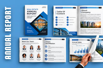 design professional annual report print ready brochure proposal company profile