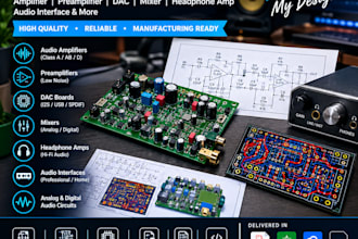 design audio pcb amplifier preamp dac mixer