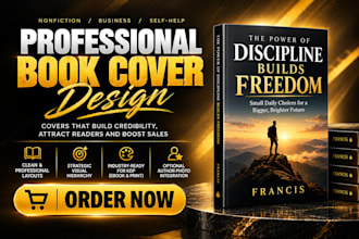 design a professional nonfiction, business or self help book cover