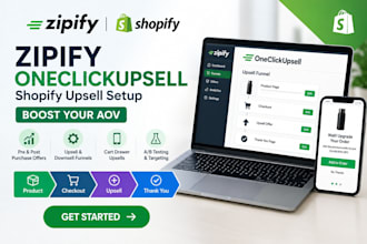 setup zipify oneclickupsell for your shopify store