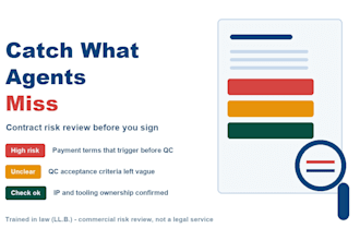 review your supplier contract and flag the risky clauses