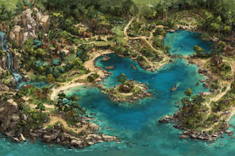 create a high quality fantasy map
