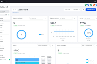 setup gohighlevel crm with travel agency sales funnel and whatsapp automation