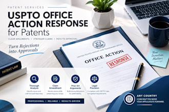write legal uspto office action response for patents, for any country