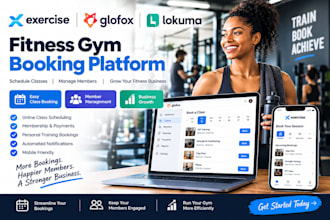 build exercisecom glofox lokuma gbm doxtai zaria fitness gym booking platform