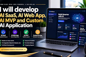 develop ai saas, ai web app, ai mvp and custom ai application