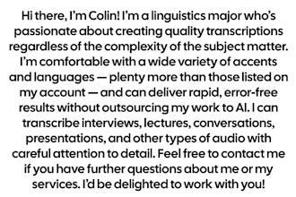 transcribe any audio and video content into text