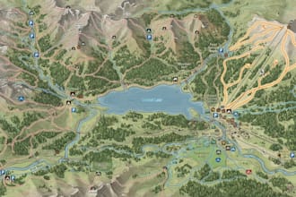 create custom hiking trail maps, ski maps, cycling maps and adventure guides