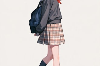 draw anime character illustration