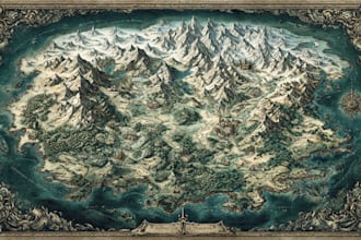 create fantasy world map design for games and rpgs