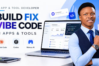 build, fix, vibe code your ai app or tool with claude code, codex, manus ai