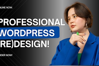 build automated wordpress website design, wordpress expert website redesign