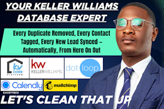 setup keller williams database cleaning tagging pipeline sync zapier integration