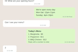 automate your business chats on whatsapp