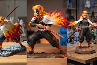 3d print and paint custom models, miniatures, figures and props
