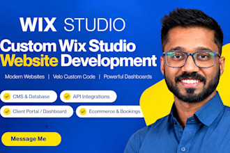 develop pro wix studio website with velo custom code wix admin dashboard