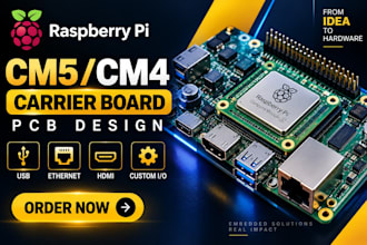 design raspberry pi cm5 cm4 carrier board pcb