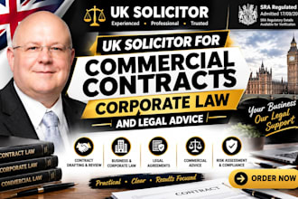 be your UK solicitor for commercial contracts corporate law and legal advice