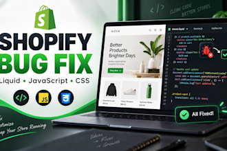 fix shopify javascript bugs, shopify liquid code developer php liquid developer