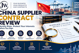 review china supplier contract for risks quality payment delivery and ip clauses
