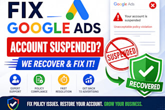 fix your suspended ads account, google ads suspend, suspension fix