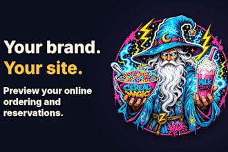 design a restaurant website with online ordering and reservations