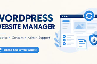 be your wordpress manager for website admin and updates