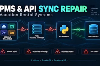 diagnose and repair your vacation rental pms API and booking data sync