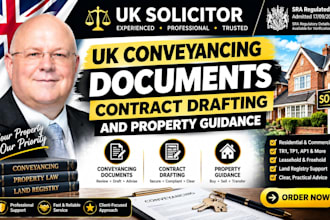 draft and review UK conveyancing documents and property guidance, uk solicitor