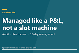 audit your amazon PPC campaigns for wasted spend, restructure and manage