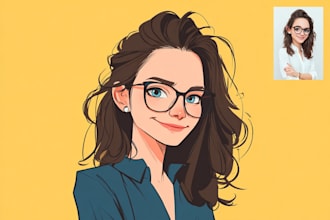 do amazing cartoon caricature design for you