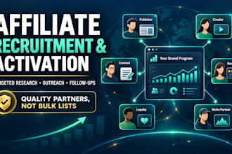 recruit and activate quality affiliates for your existing program