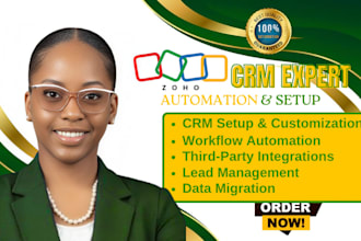 zoho automation, zoho CRM setup, integration and inventory workflow
