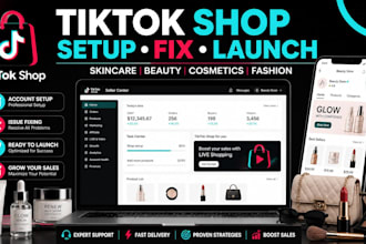 fix launch tiktok shop setup skincare beauty fashion cosmetic tik tok shop store
