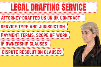 draft a professional freelance contract or service agreement