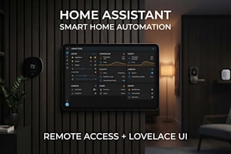 build full remote access  home assistant smart home automation setup lovelace UI