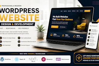 create a wordpress website local business for small business website