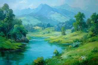 do landscape oil painting art