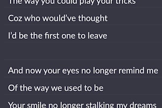 write full songs, separate verses, and poems