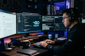 build develop or debug golang backend rest api