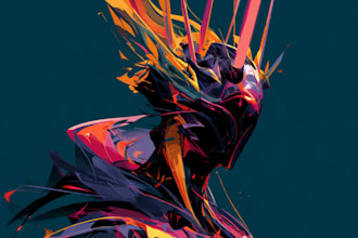 sci fi character illustration or sci fi character