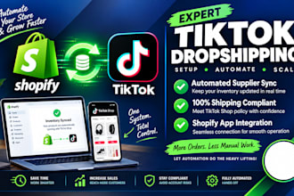 setup tiktok shop for shopify dropshipping and automate inventory sync