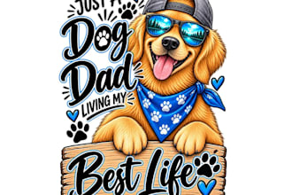 craft a custom vintage puppies logo and vector illustration