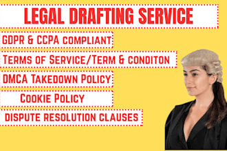 draft a gdpr compliant UK or US freelance contract or service agreement