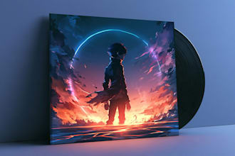 create anime album cover art for your music