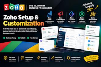 setup zoho desk zoho campaign zoho recruit zoho expert zoho automation